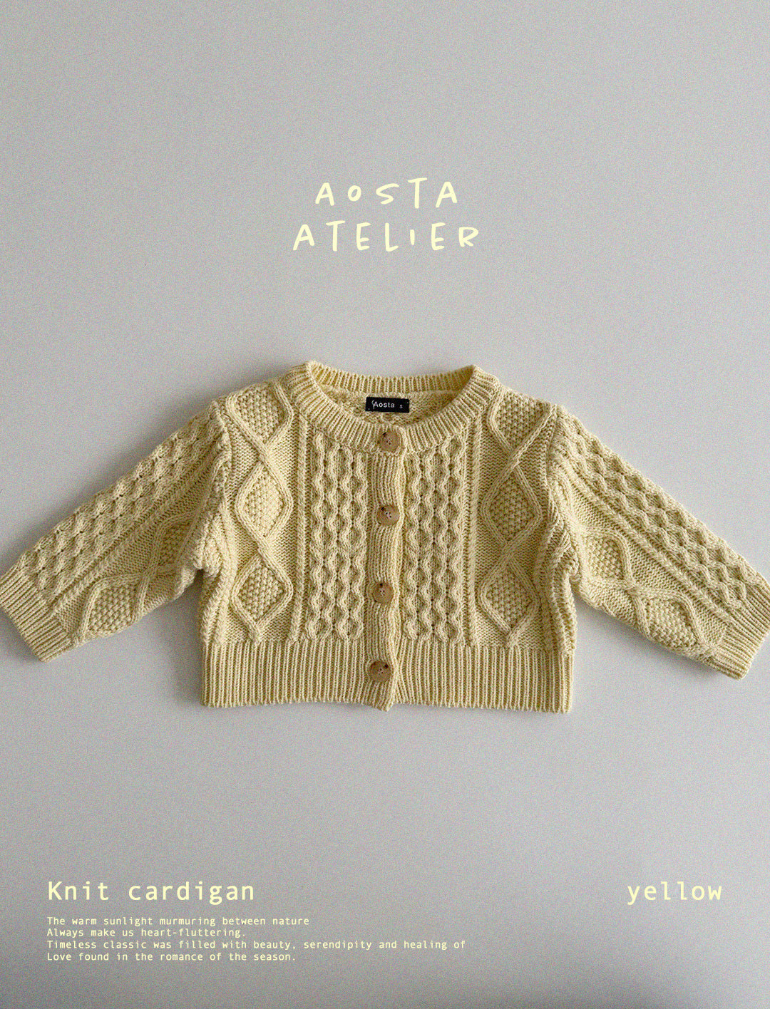 【韓国直送便】Baby & Kids Knit Cardigan/ 韓国子供服 AOSTA 2025春夏 / ko423