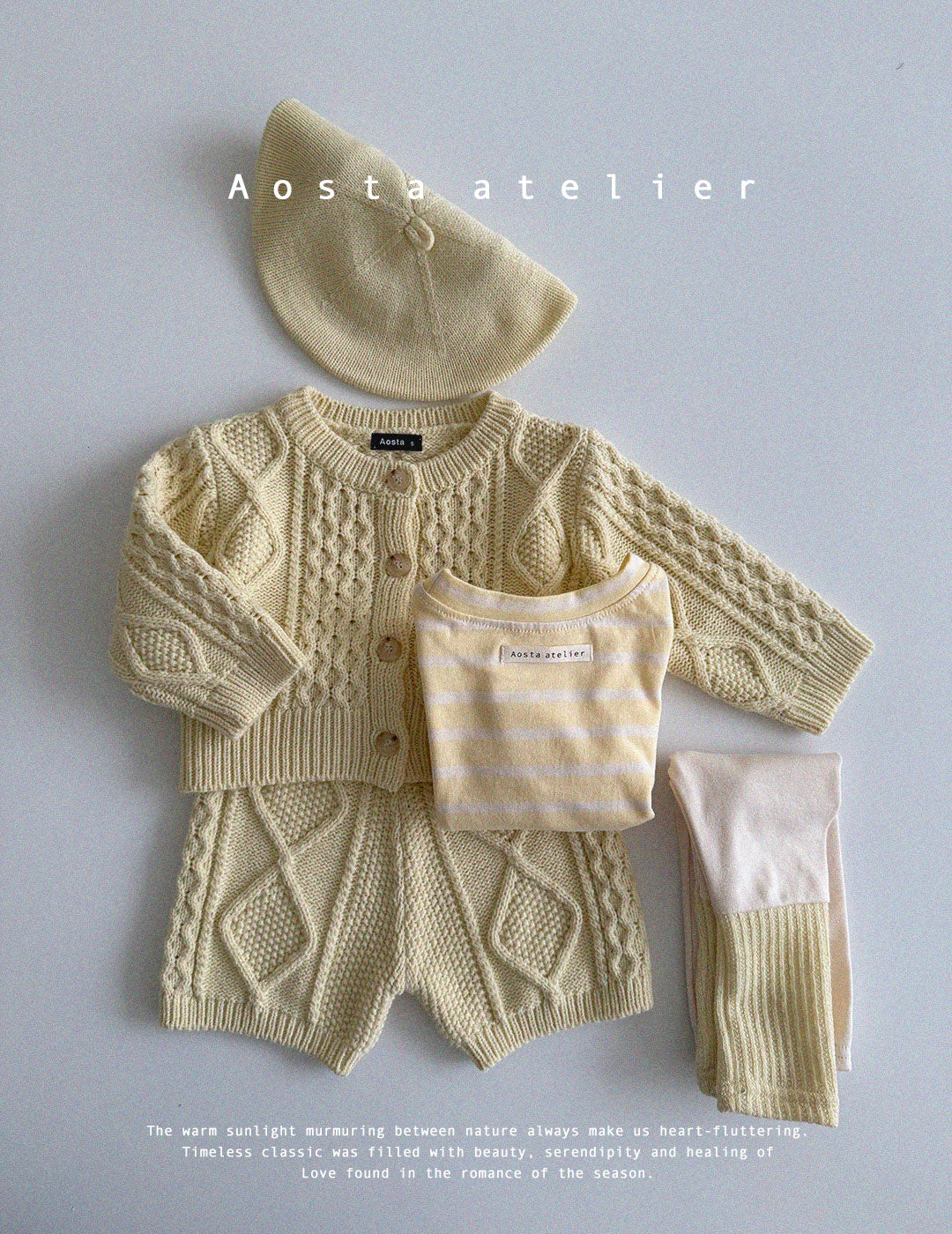 【韓国直送便】Baby & Kids Knit Cardigan/ 韓国子供服 AOSTA 2025春夏 / ko423