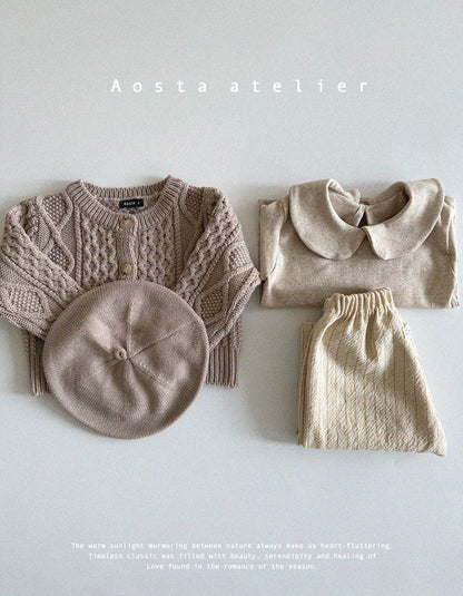 【韓国直送便】Baby & Kids Knit Vest / 韓国子供服 AOSTA 2025春夏 / ko424