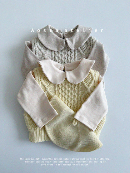 【韓国直送便】Baby & Kids Knit Vest / 韓国子供服 AOSTA 2025春夏 / ko424