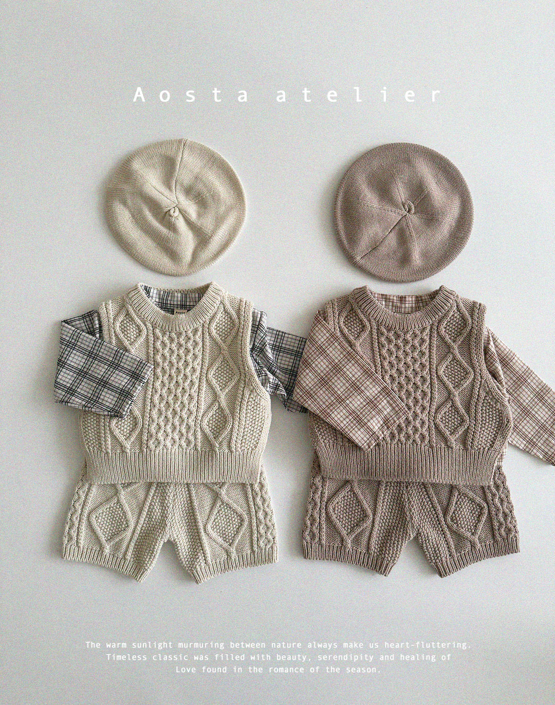 【韓国直送便】Baby & Kids Knit Pants / 韓国子供服 AOSTA 2025春夏 / ko425