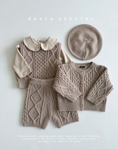 【韓国直送便】Baby & Kids Knit Pants / 韓国子供服 AOSTA 2025春夏 / ko425