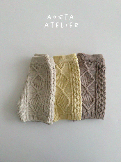 【韓国直送便】Baby & Kids Knit Pants / 韓国子供服 AOSTA 2025春夏 / ko425