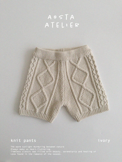 【韓国直送便】Baby & Kids Knit Pants / 韓国子供服 AOSTA 2025春夏 / ko425