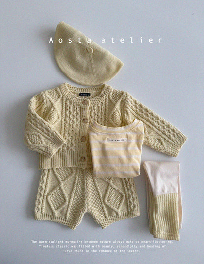 【韓国直送便】Baby & Kids Knit Pants / 韓国子供服 AOSTA 2025春夏 / ko425