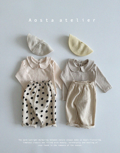 【韓国直送便】Baby & Kids Round collor Tops / 韓国子供服 AOSTA 2025春夏 / ko426