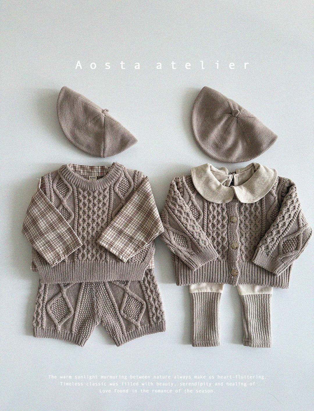 【韓国直送便】Baby & Kids Round collor Tops / 韓国子供服 AOSTA 2025春夏 / ko426