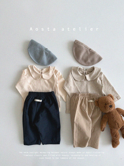 【韓国直送便】Baby & Kids Round collor Tops / 韓国子供服 AOSTA 2025春夏 / ko426