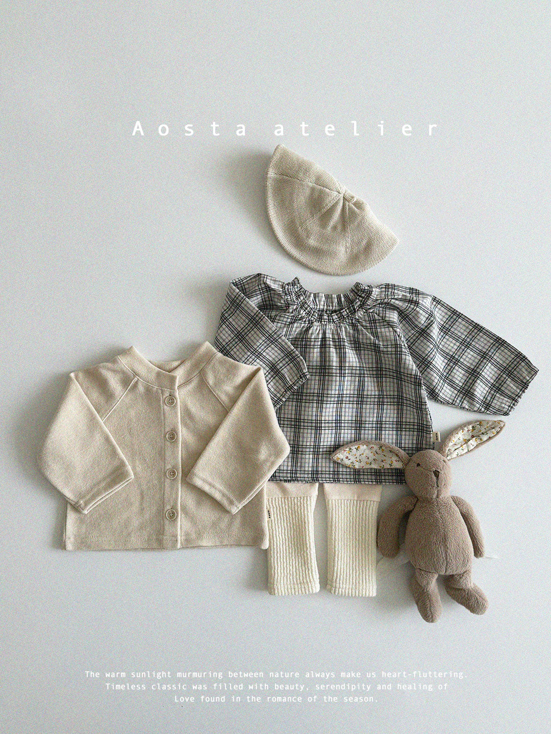 【韓国直送便】Baby & Kids Le check blouse  / 韓国子供服 AOSTA 2025春夏 / ko428