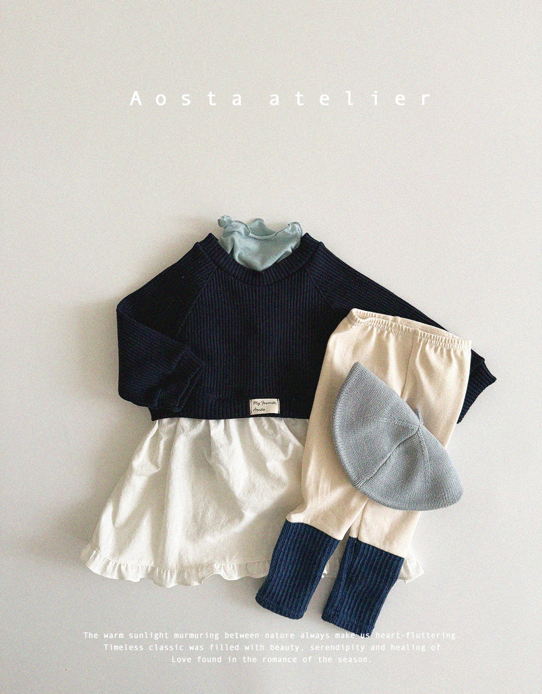 【韓国直送便】Baby & Kids soft T-shirt  / 韓国子供服 AOSTA 2025春夏 / ko429