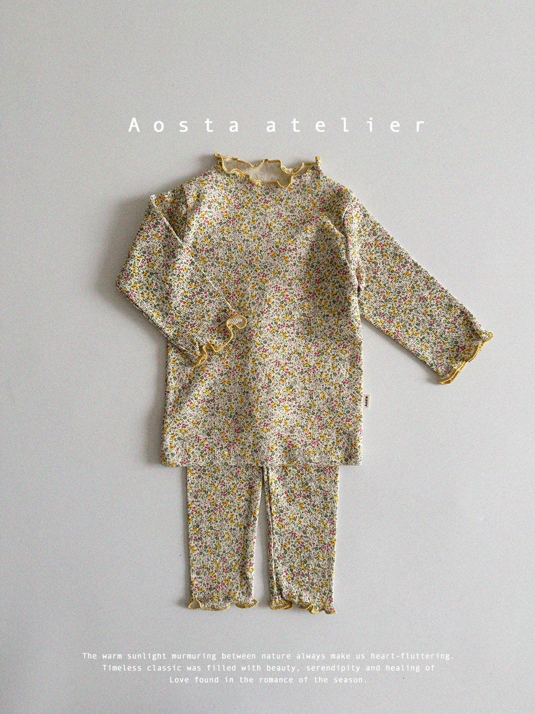 【韓国直送便】Baby & Kids spring flower home wear / 韓国子供服 AOSTA 2025春夏 / ko430