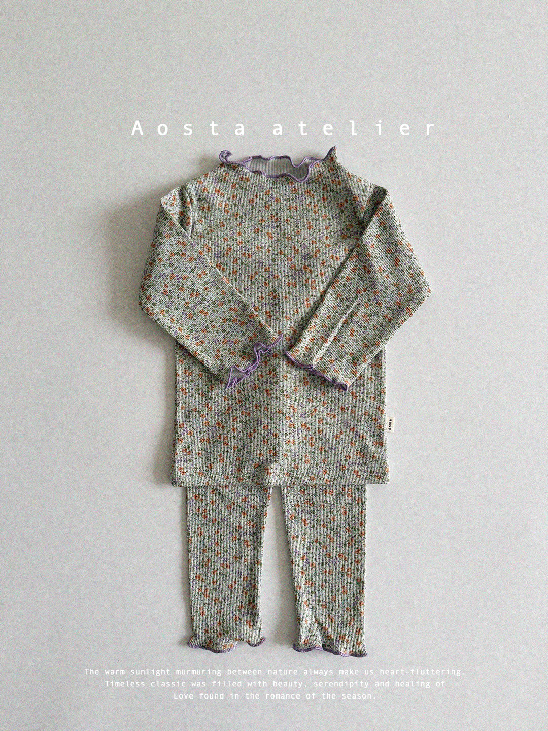 【韓国直送便】Baby & Kids spring flower home wear / 韓国子供服 AOSTA 2025春夏 / ko430