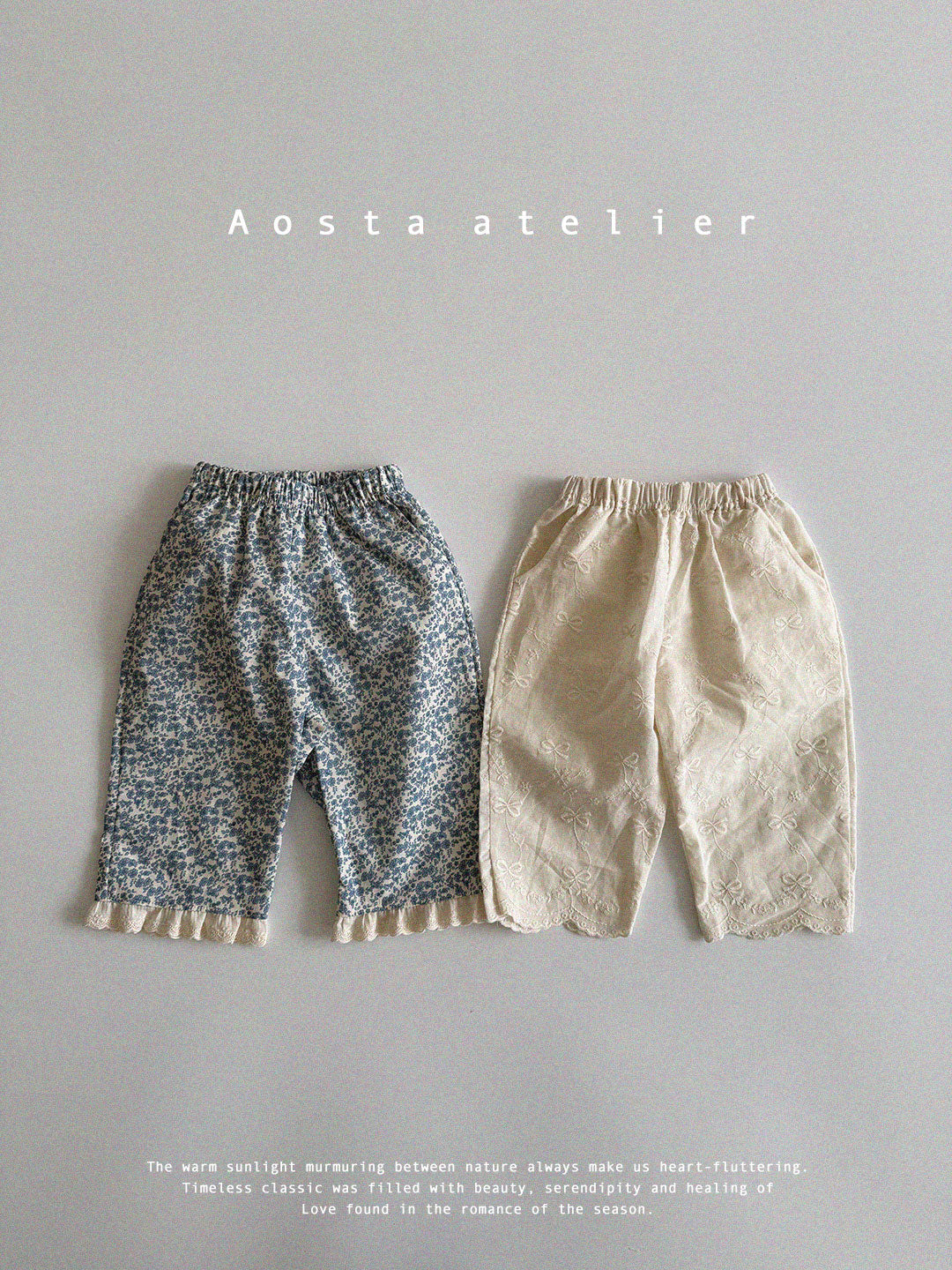 【韓国直送便】Baby & Kids Vivi pants / 韓国子供服 AOSTA 2025春夏 / ko431