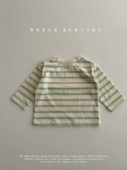 【韓国直送便】Baby & Kids Signature T-shirt / 韓国子供服 AOSTA 2025春夏 / ko433