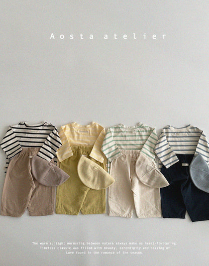 【韓国直送便】Baby & Kids Signature T-shirt / 韓国子供服 AOSTA 2025春夏 / ko433