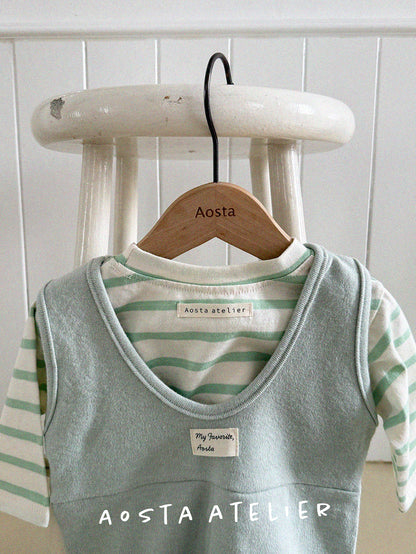 【韓国直送便】Baby & Kids Signature T-shirt / 韓国子供服 AOSTA 2025春夏 / ko433