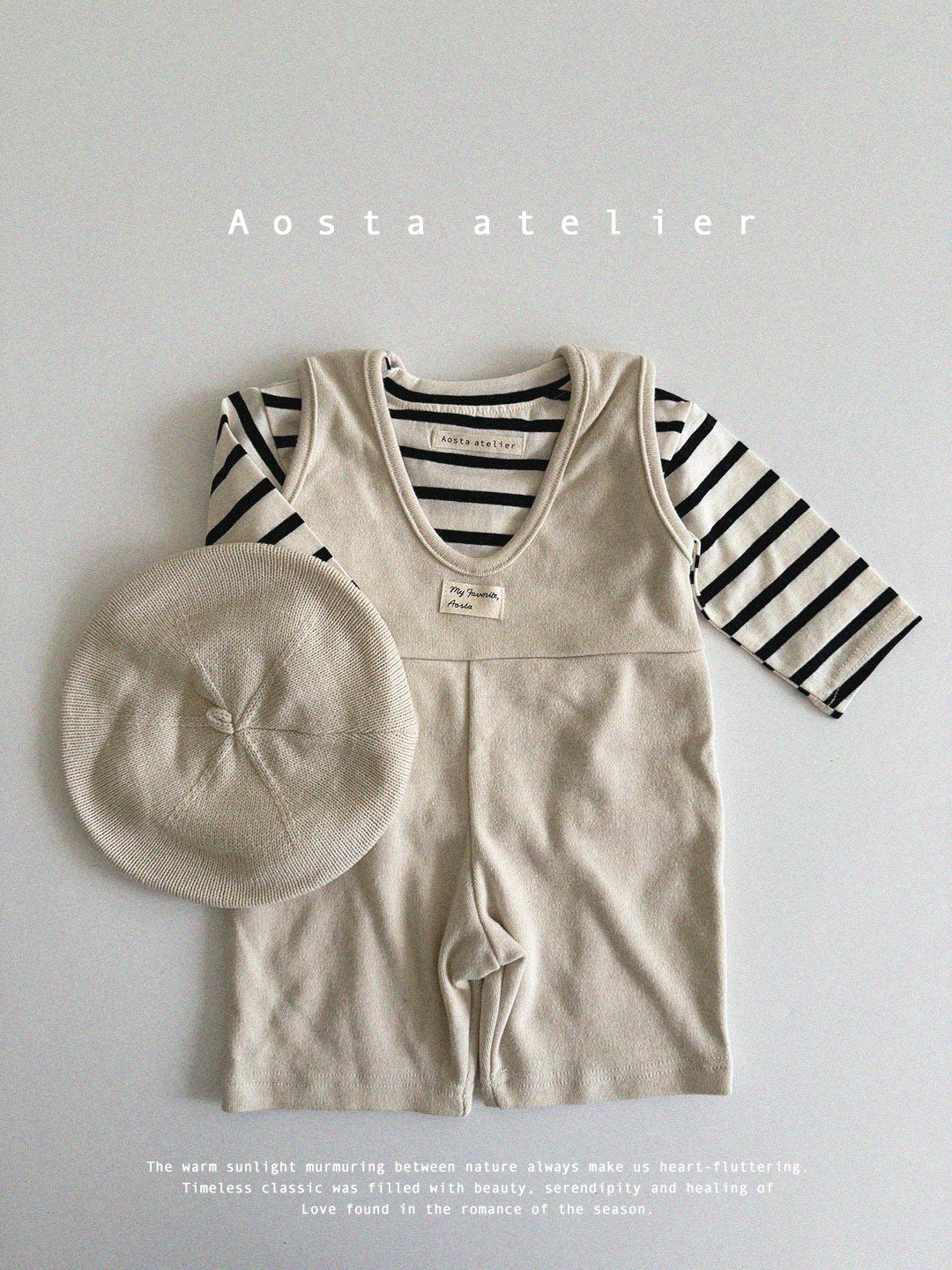 【韓国直送便】Baby & Kids Signature T-shirt / 韓国子供服 AOSTA 2025春夏 / ko433