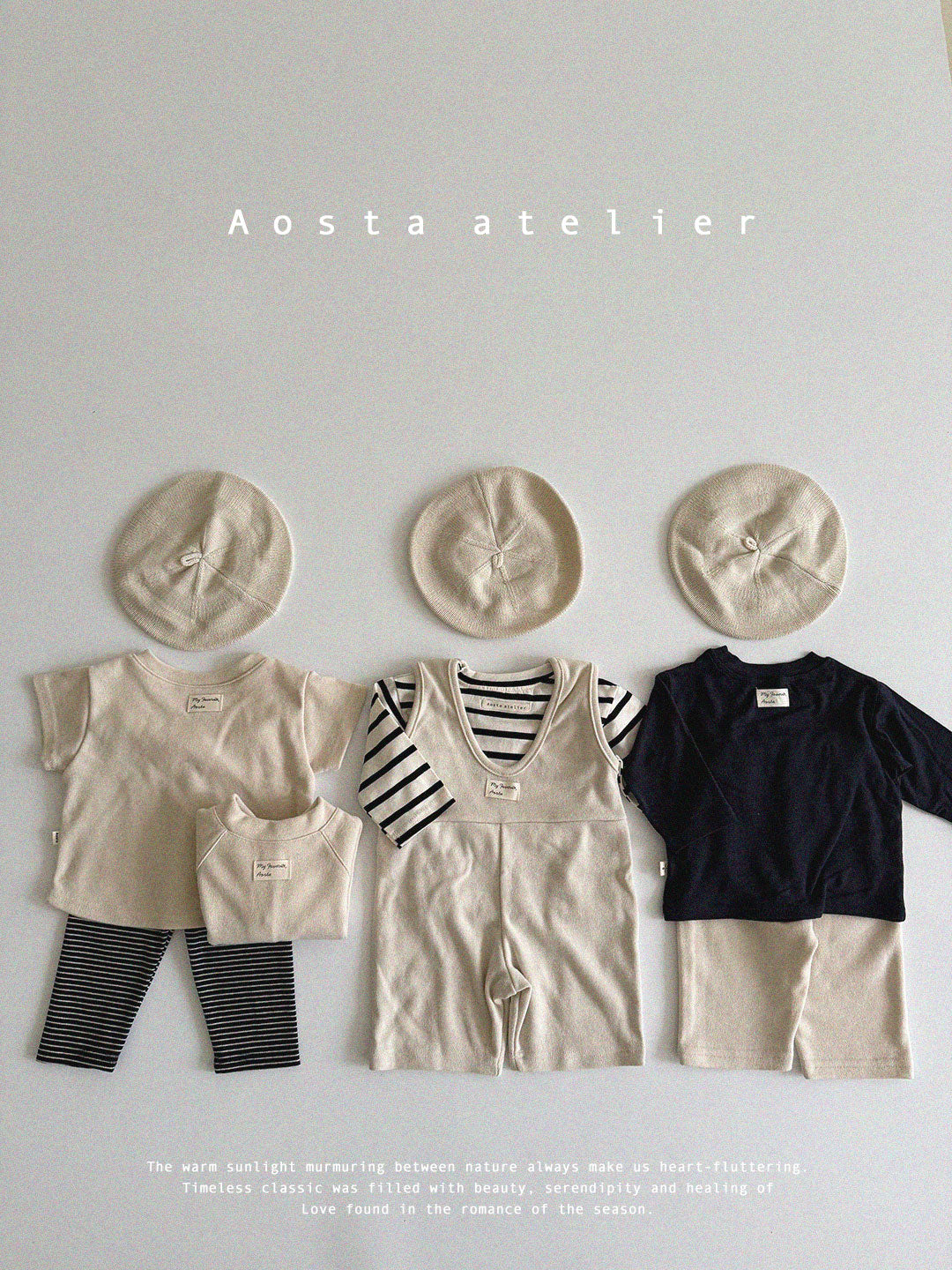 【韓国直送便】Baby & Kids Signature T-shirt / 韓国子供服 AOSTA 2025春夏 / ko433