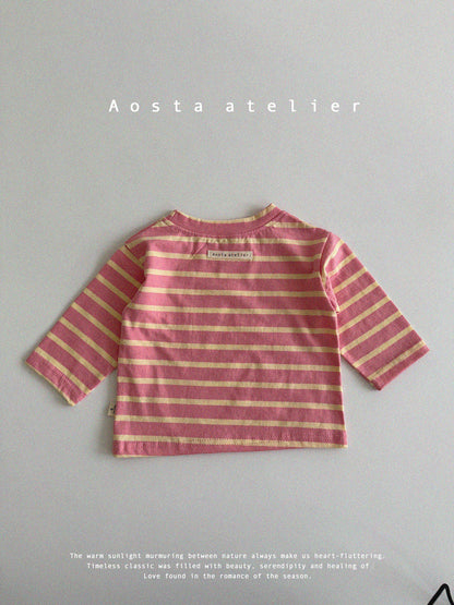 【韓国直送便】Baby & Kids Signature T-shirt / 韓国子供服 AOSTA 2025春夏 / ko433