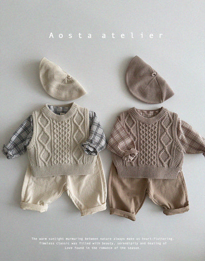 【韓国直送便】Baby & Kids Chino pants / 韓国子供服 AOSTA 2025春夏 / ko436