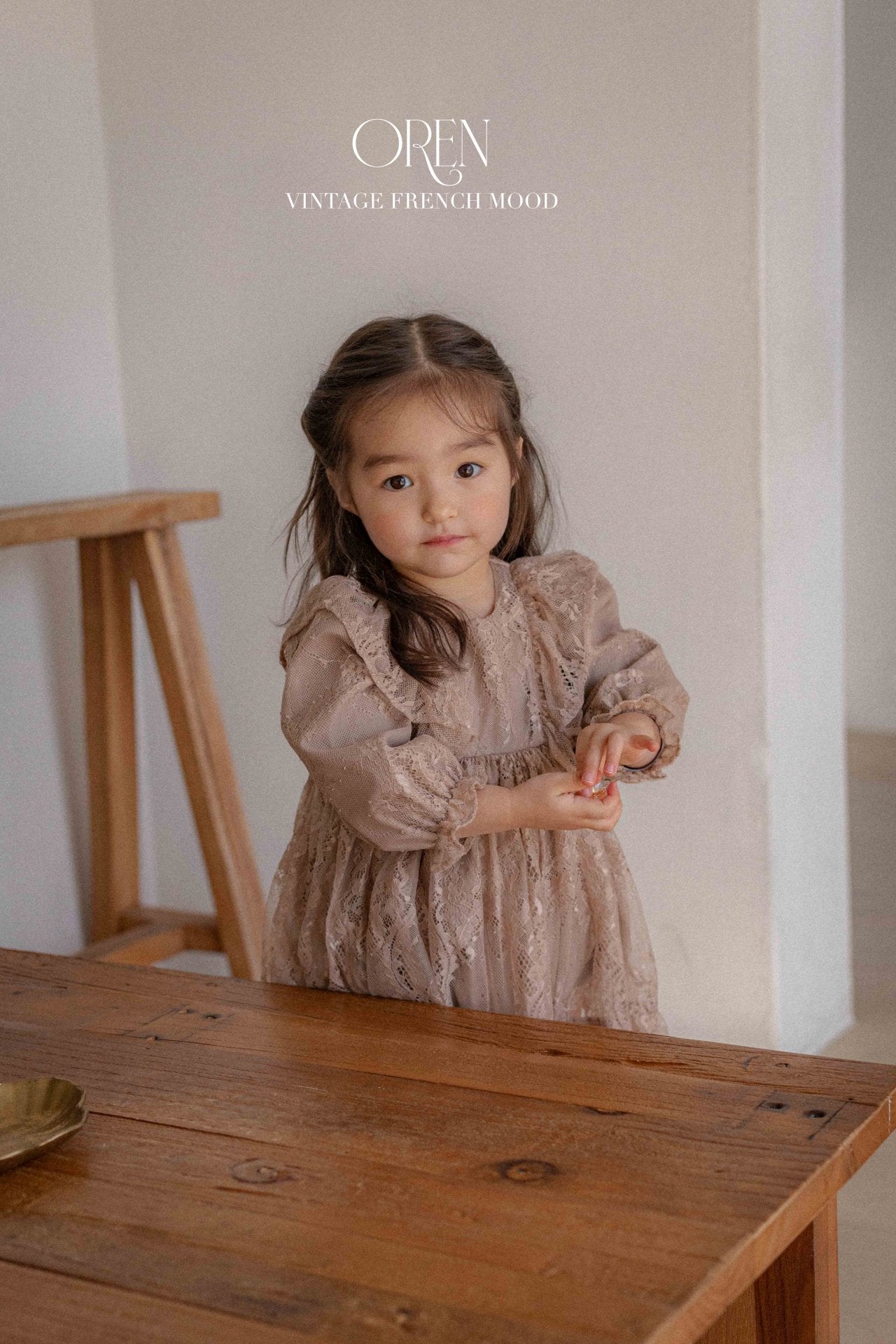 【韓国直送便】Baby & Kids Raybone lace suit & one-piece / 韓国子供服 OREN 2025春夏 / ko438