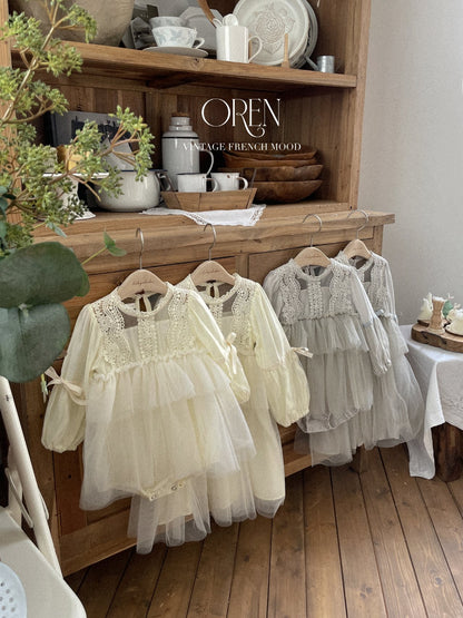 【韓国直送便】Baby & Kids Elizabeth lace suit & one-piece / 韓国子供服 OREN 2025春夏 / ko439