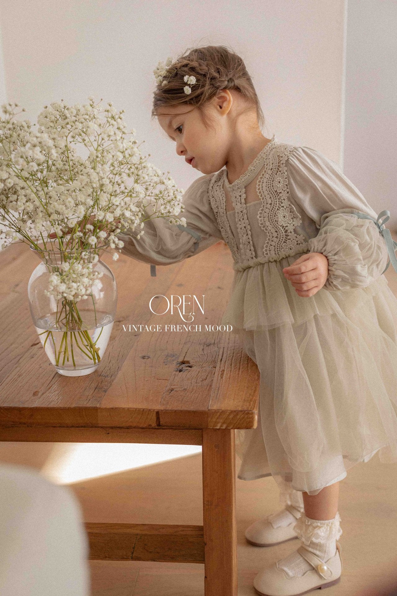 【韓国直送便】Baby & Kids Elizabeth lace suit & one-piece / 韓国子供服 OREN 2025春夏 / ko439