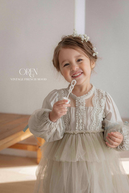 【韓国直送便】Baby & Kids Elizabeth lace suit & one-piece / 韓国子供服 OREN 2025春夏 / ko439