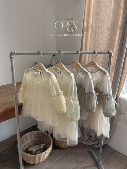 【韓国直送便】Baby & Kids Elizabeth lace suit & one-piece / 韓国子供服 OREN 2025春夏 / ko439