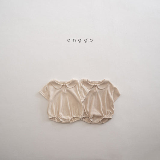 【20％OFF】丸襟セーラーロンパース waffle collar rompers anggo 2025SS【国内直送ｂ】