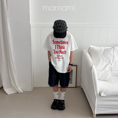 【韓国直送便】親子お揃い / Sometime T-shirt  / 3color / XS(80)-JL(150)&adult / mamami 2025夏 / ko555