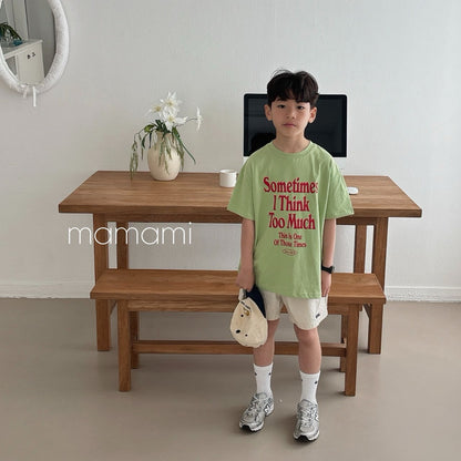【韓国直送便】親子お揃い / Sometime T-shirt  / 3color / XS(80)-JL(150)&adult / mamami 2025夏 / ko555