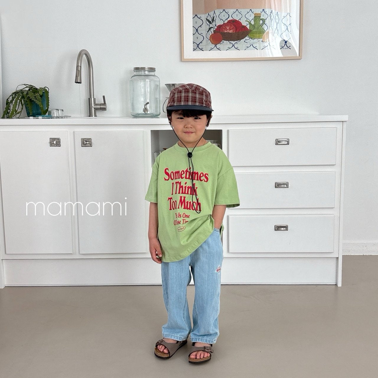 【韓国直送便】親子お揃い / Sometime T-shirt  / 3color / XS(80)-JL(150)&adult / mamami 2025夏 / ko555