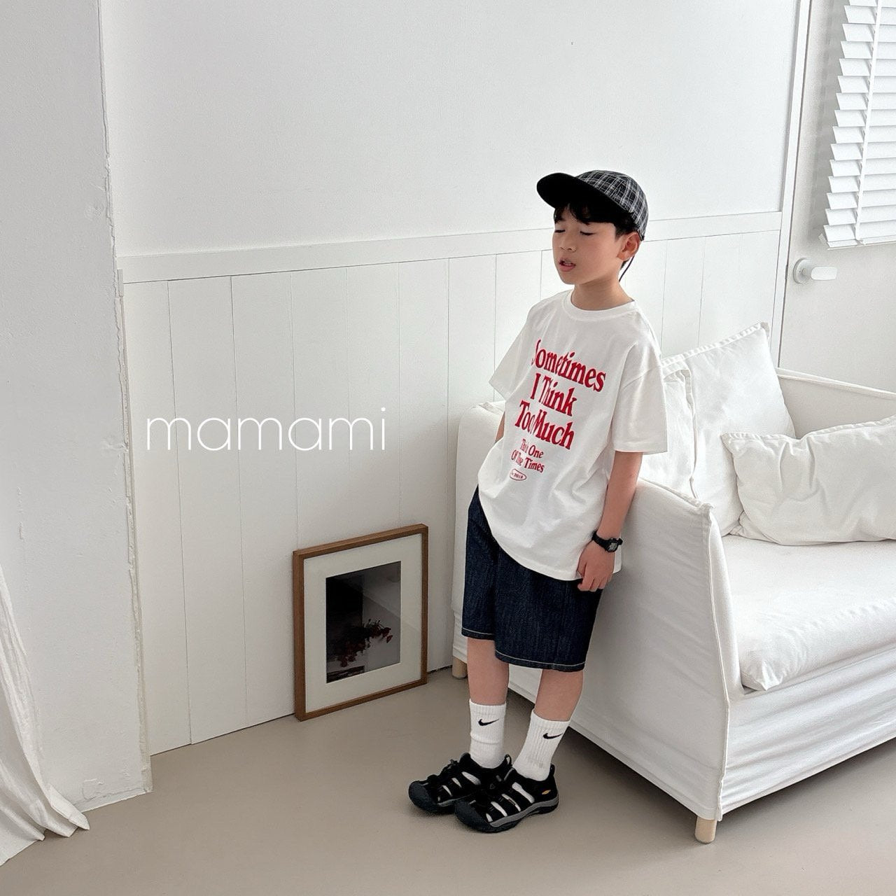 【韓国直送便】親子お揃い / Sometime T-shirt  / 3color / XS(80)-JL(150)&adult / mamami 2025夏 / ko555