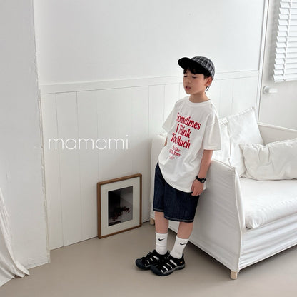 【韓国直送便】親子お揃い / Sometime T-shirt  / 3color / XS(80)-JL(150)&adult / mamami 2025夏 / ko555