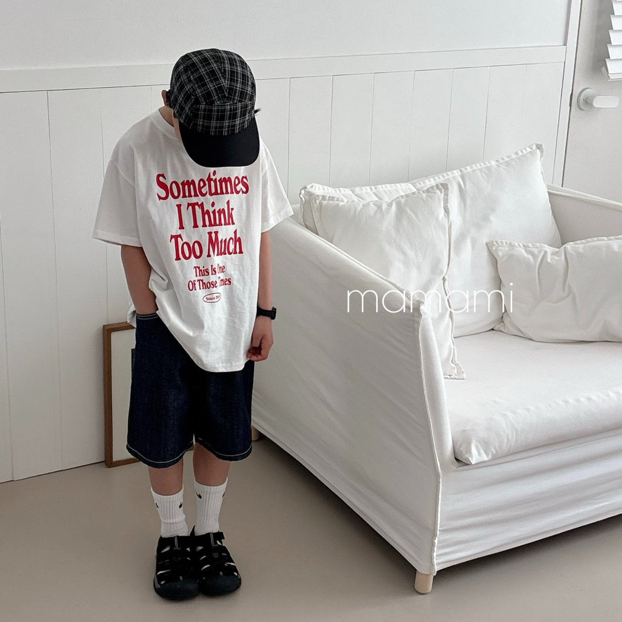 【韓国直送便】親子お揃い / Sometime T-shirt  / 3color / XS(80)-JL(150)&adult / mamami 2025夏 / ko555