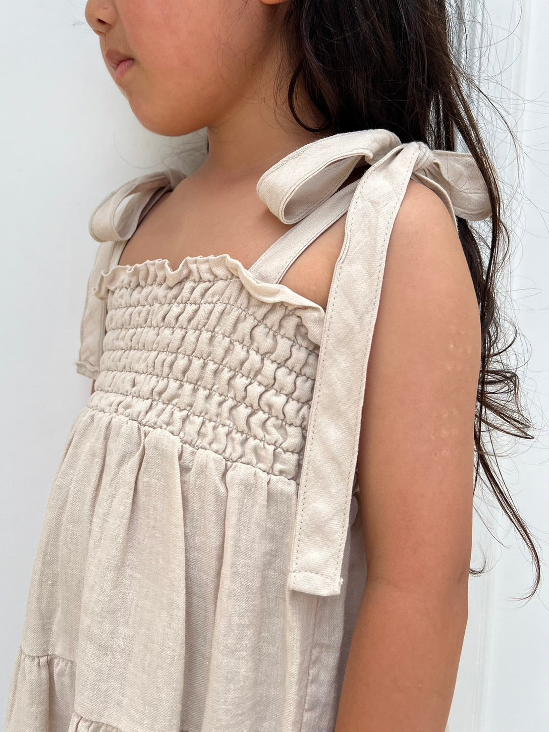 【 30%OFF】anggo Kids latte dress 2024SS / M(100)・L(110)