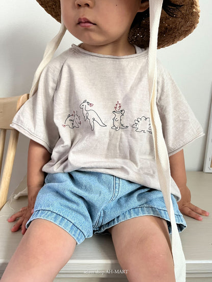 【 30%OFF】anggo Kids dinosaur T-shirt / 80-120　2024SS