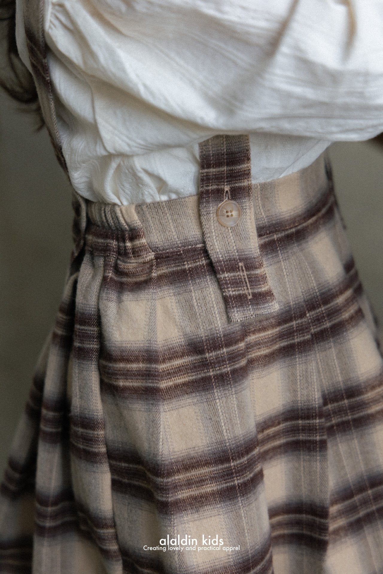 【韓国直送便】ko140 Suspender pleated skirt / 2color / XS(75)-XL(115) / aladin kids 2024fw