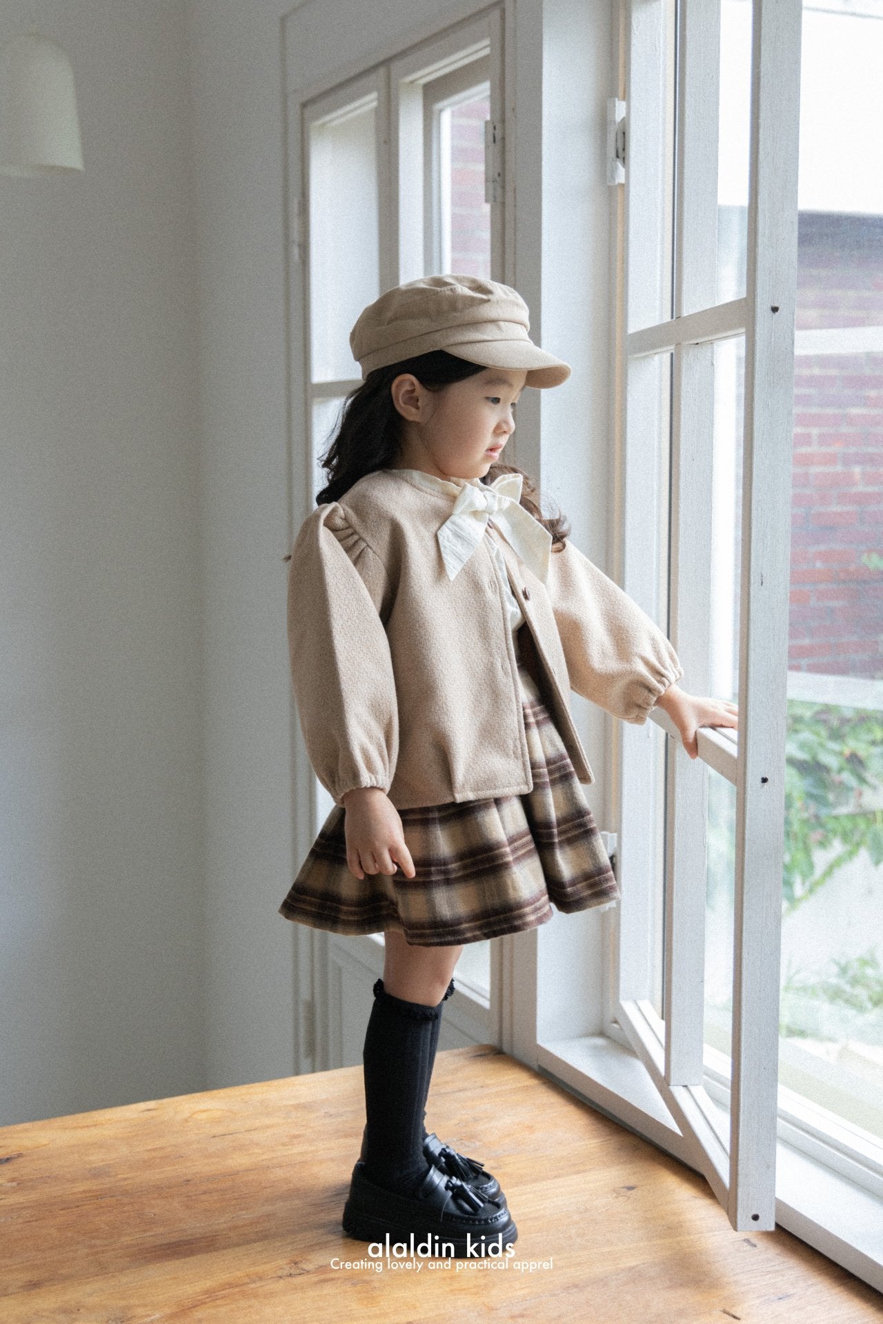 【韓国直送便】ko141 Wrinkled puff jacket / 2color / XS(75)-XL(115) / aladin kids 2024fw