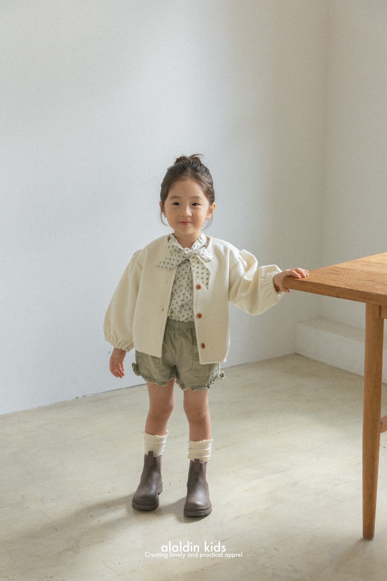 【韓国直送便】ko141 Wrinkled puff jacket / 2color / XS(75)-XL(115) / aladin kids 2024fw