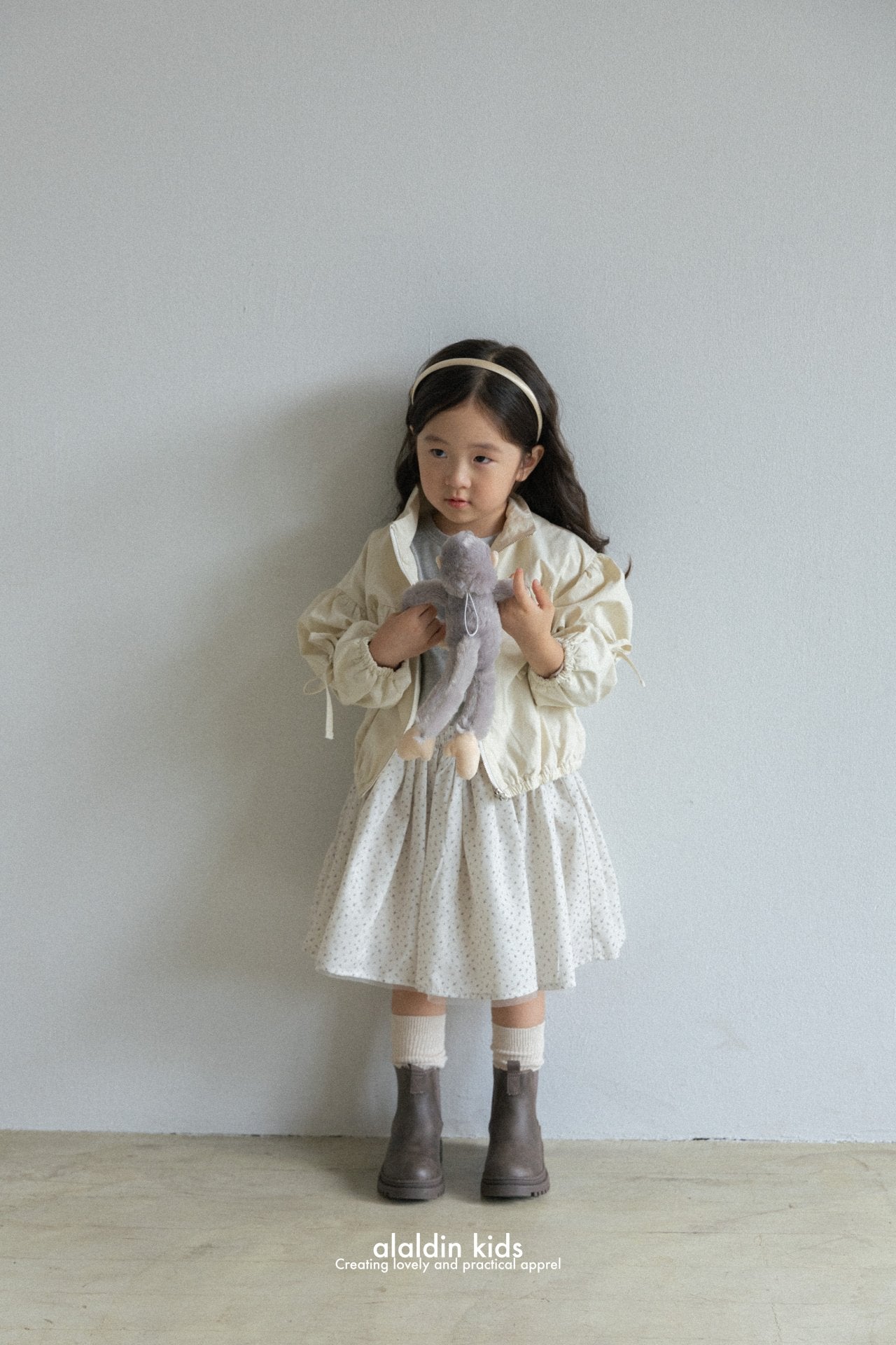 【韓国直送便】ko138 Calm flower skirt / 1color / XS(75)-XL(115) / aladin kids 2024fw