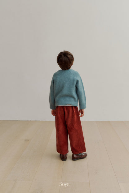 【韓国直送便】wool Vneck knit  / 4color / 80-120cm相当 / soye kids 2024winter / ko335