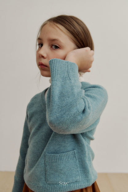 【韓国直送便】wool Vneck knit  / 4color / 80-120cm相当 / soye kids 2024winter / ko335