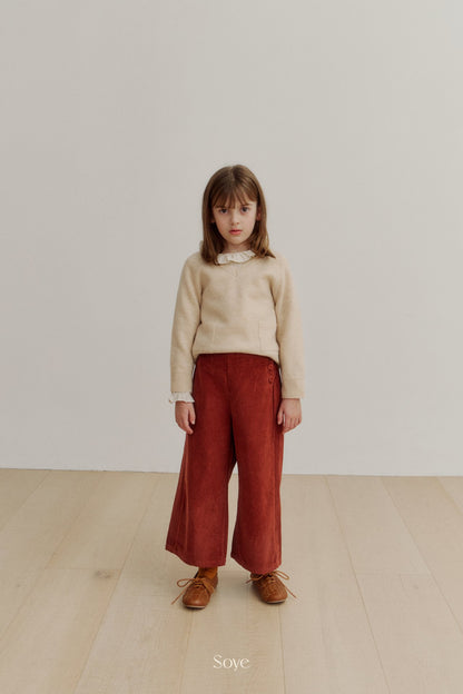 【韓国直送便】wool Vneck knit  / 4color / 80-120cm相当 / soye kids 2024winter / ko335