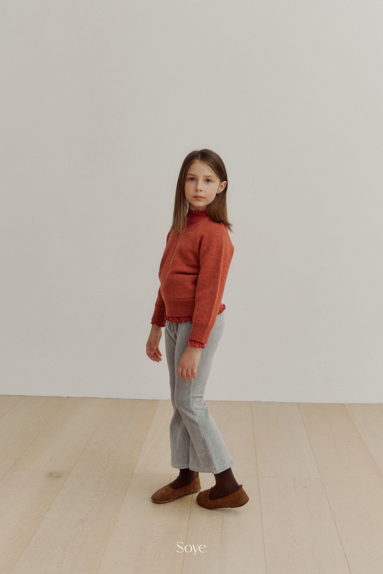 【韓国直送便】wool Vneck knit  / 4color / 80-120cm相当 / soye kids 2024winter / ko335