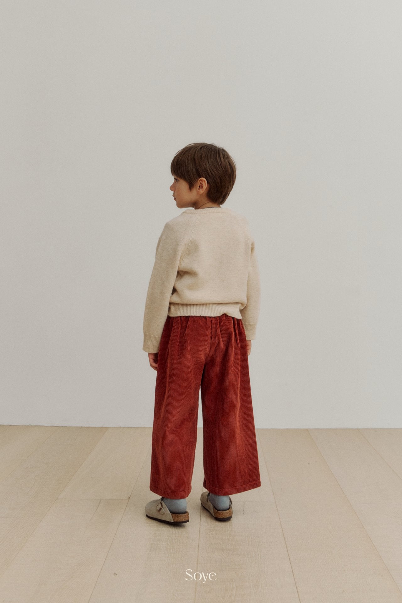 【韓国直送便】wool Vneck knit  / 4color / 80-120cm相当 / soye kids 2024winter / ko335