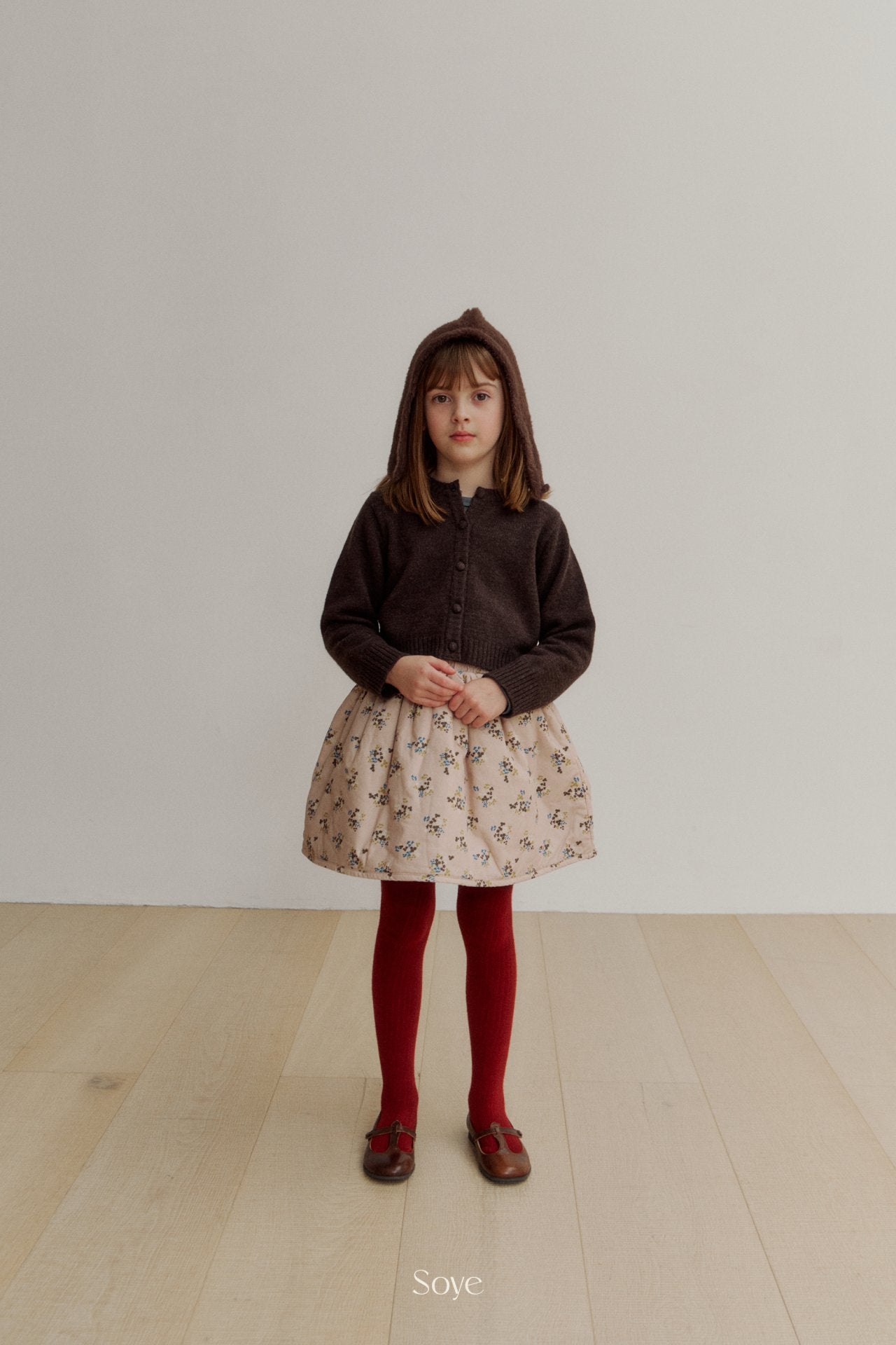 【韓国直送便】Pauline flower padding skirt / 2color / 80-120cm相当 / soye kids 2024winter / ko340