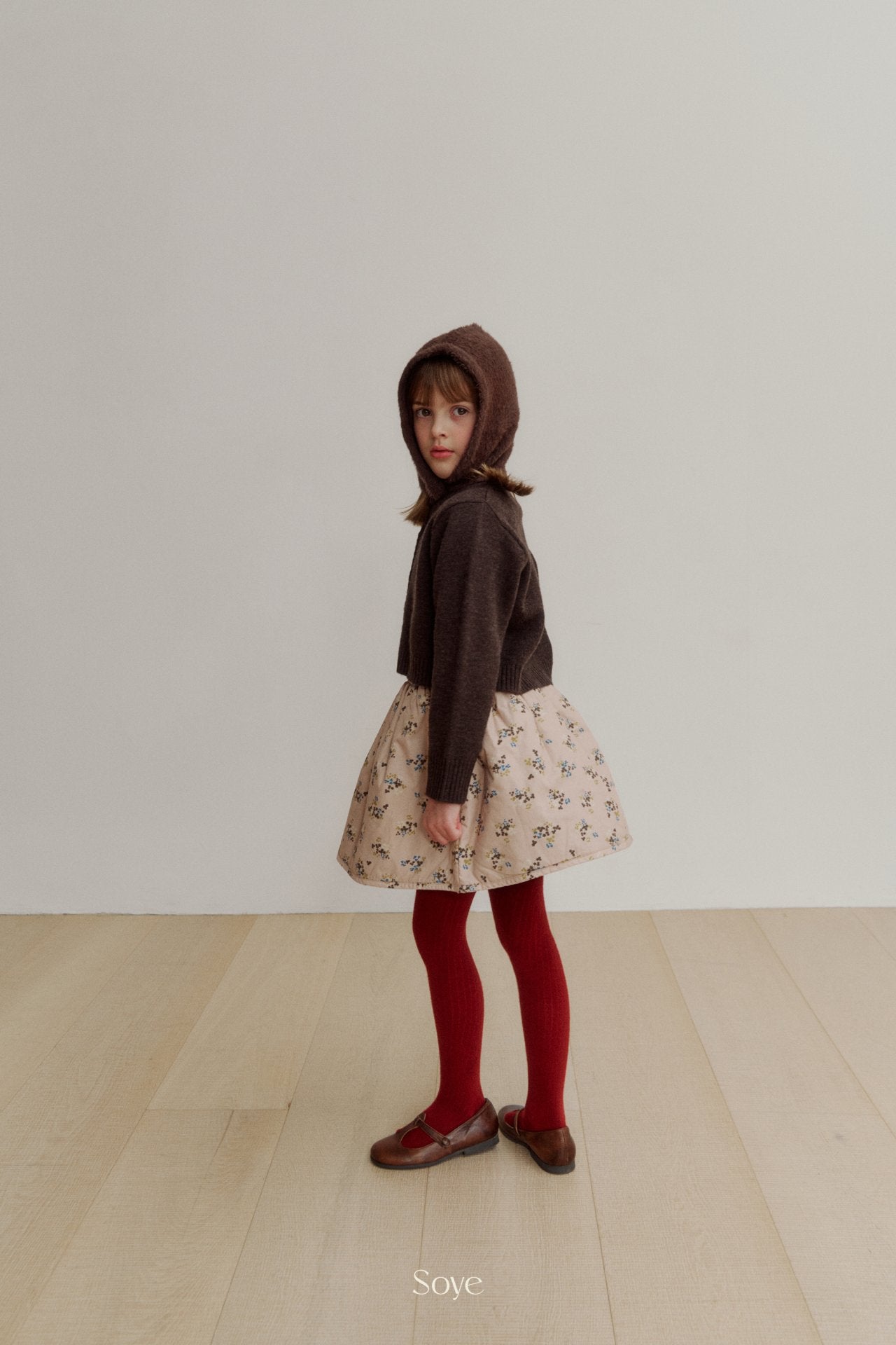 【韓国直送便】Pauline flower padding skirt / 2color / 80-120cm相当 / soye kids 2024winter / ko340