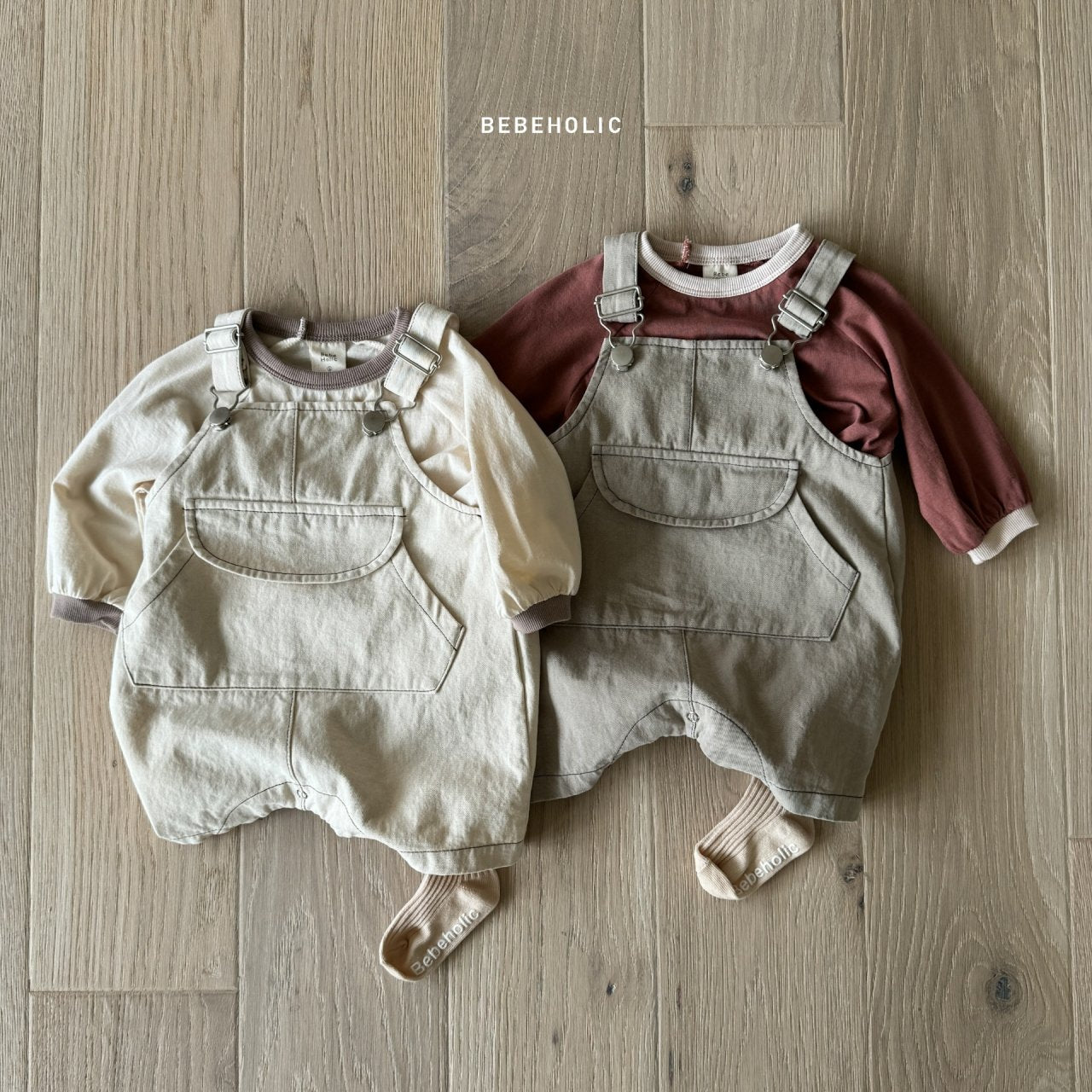 【即納】【40％OFF】Baby Buckle overalls suit  2024SS BEBEHOLIC